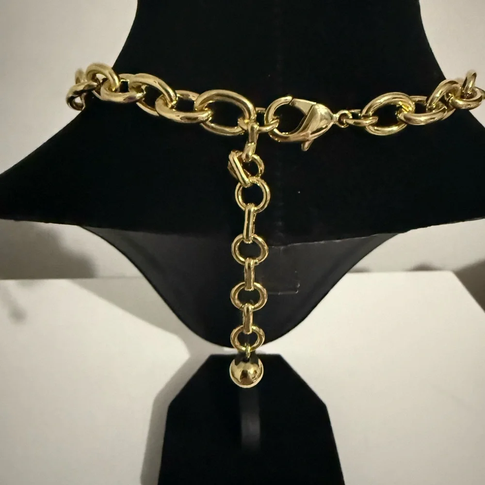 Ben-Amun 24kt gold charm necklace NEW